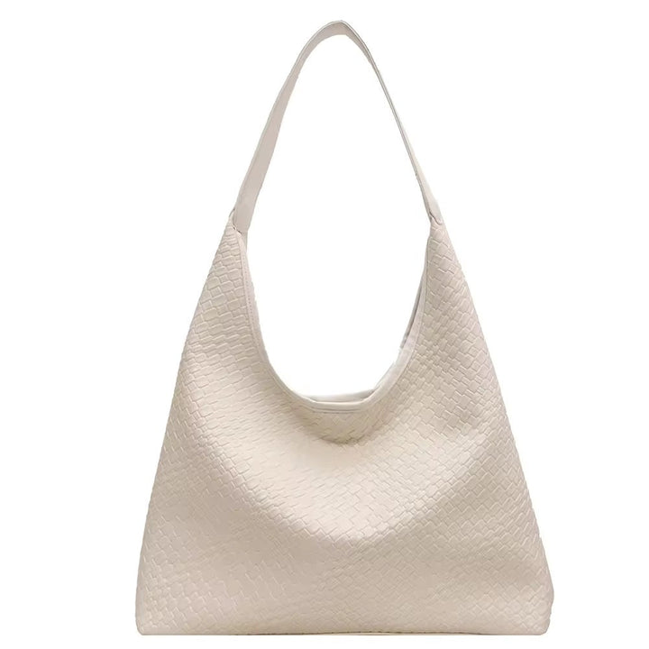 Levoire | Sac À Épaule Stylé Avec Effet Tressé Crème blanc