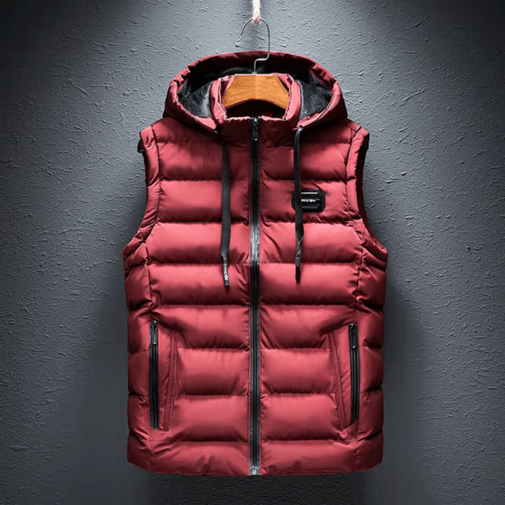 Levoire | Gilet Rembourré Avec Capuche Rot