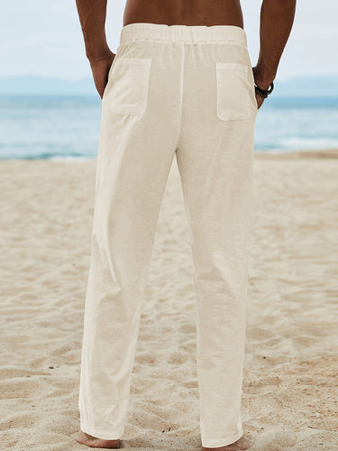Levoire | Pantalons Cargo Doux En Mélange De Coton Et Lin