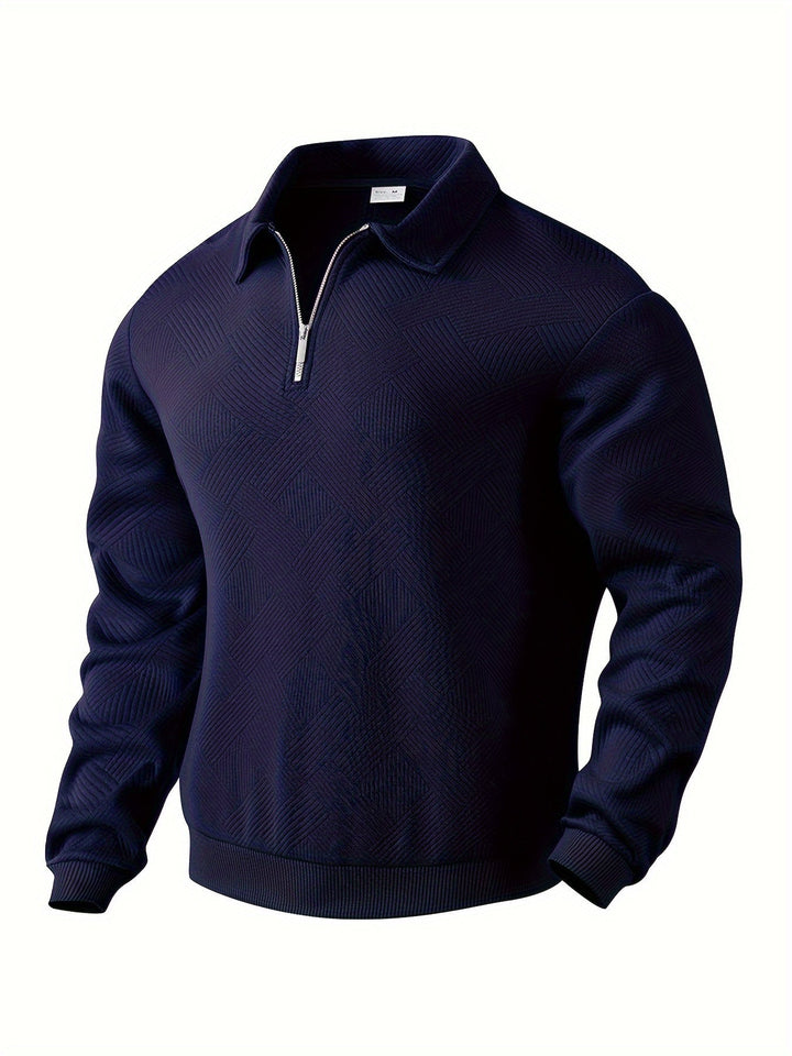 Levoire | Pull vintage à fermeture éclair Bleu
