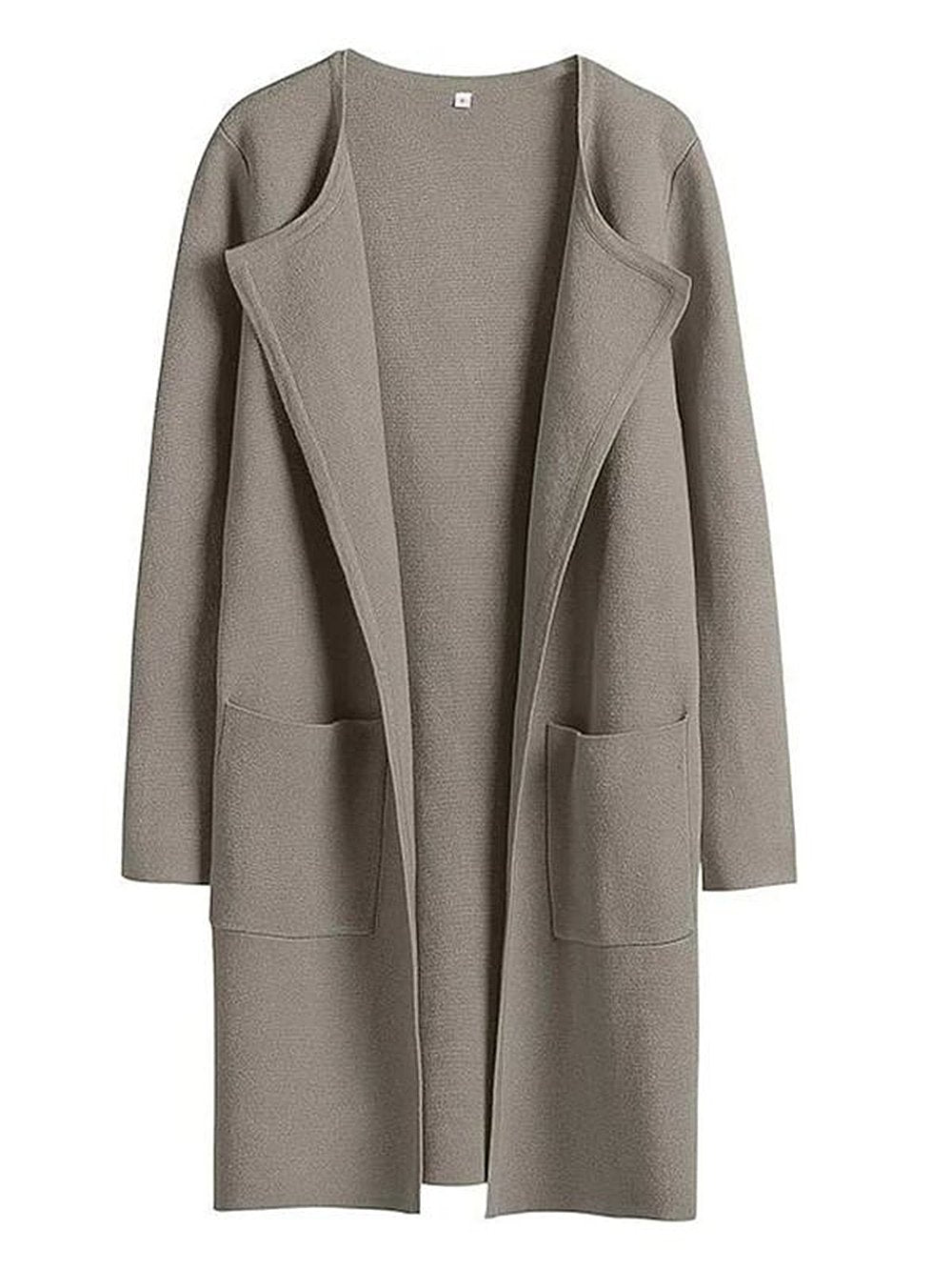 Levoire | Nouveau manteau de mode à revers Taupe