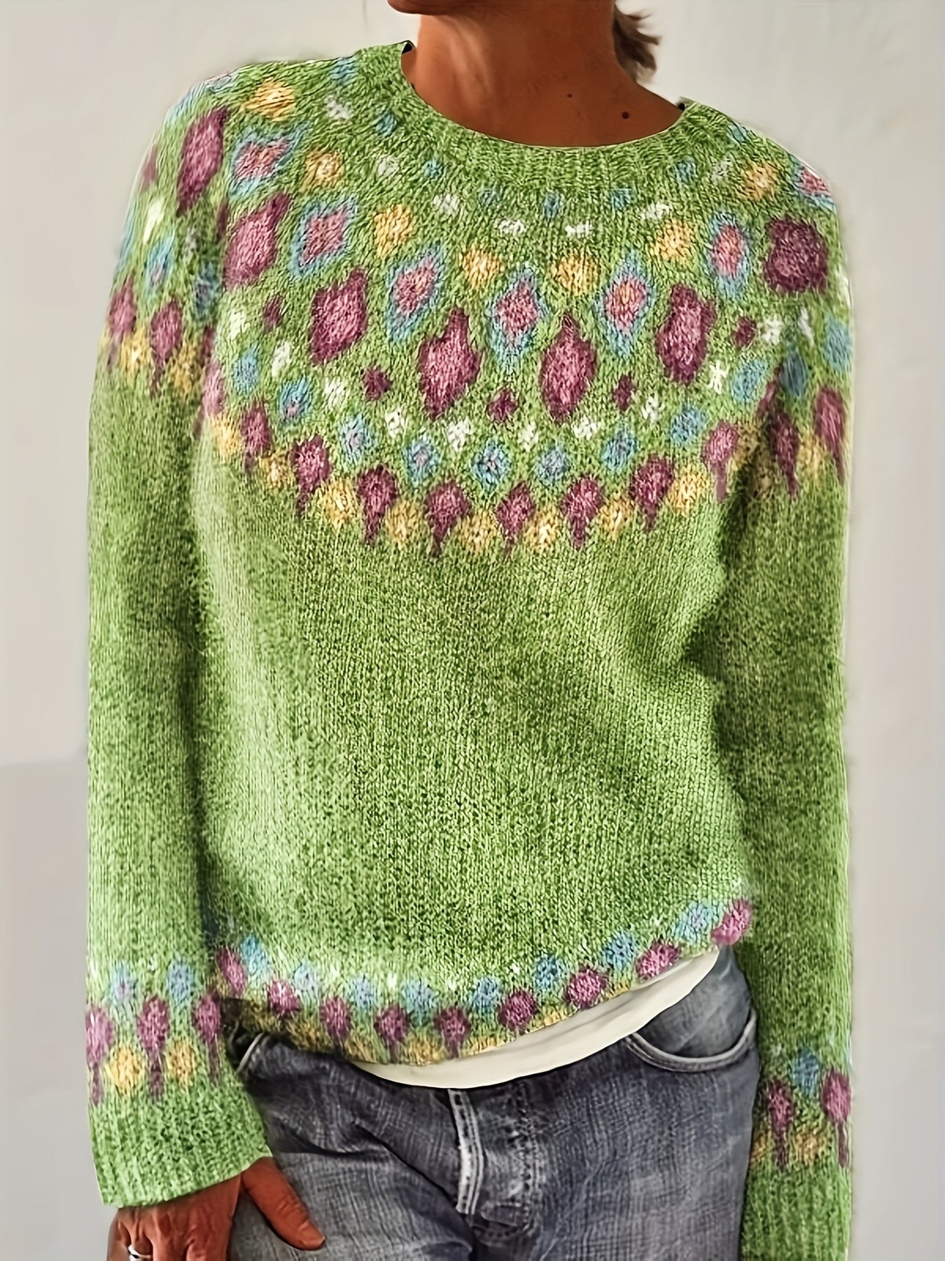 Levoire | Pullover Avec Motif Géométrique Couleur mixte