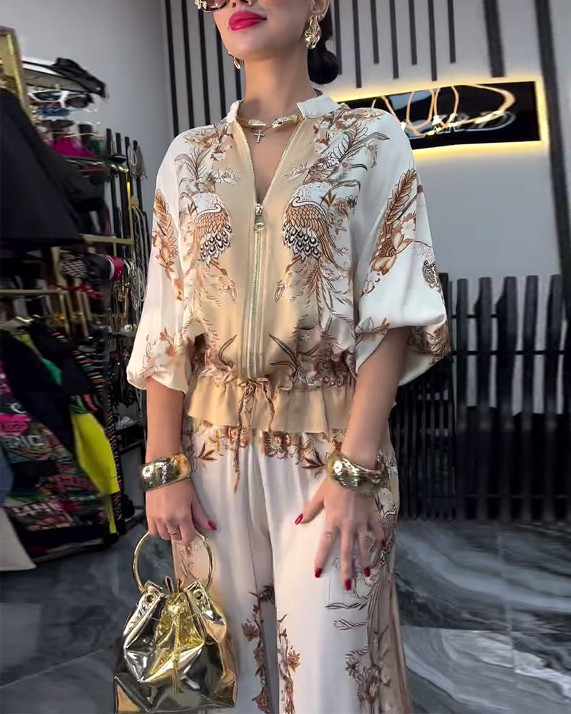 Levoire | Pantalon De Costume Tempérament Col Roulé Zippé