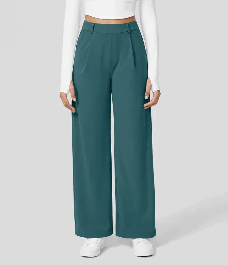 Levoire | Pantalon Palazzo Évasé Taille Haute Pour Femmes