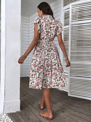Levoire | Robe midi longue blanche au design rétro européen et américain d'été