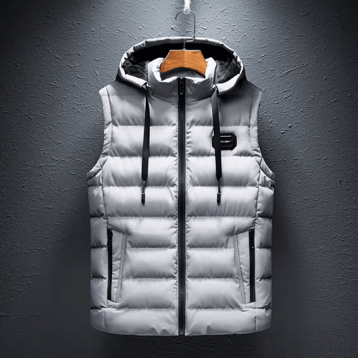 Levoire | Gilet Rembourré Avec Capuche Blanc