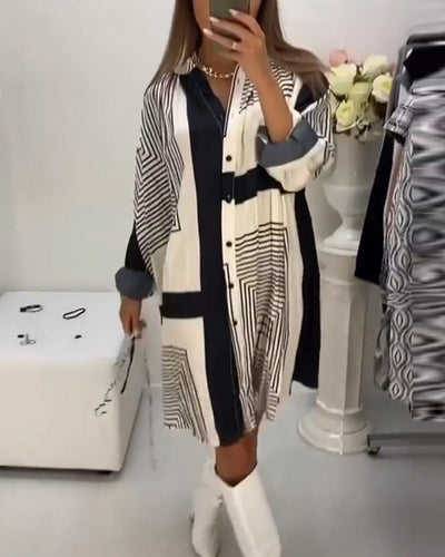 Levoire | Robe Avec Des Boutons Et Impression
