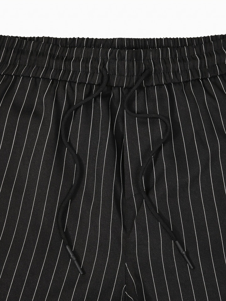Levoire | Pantalons Pour Hommes Rayés Avec Jambes Droites