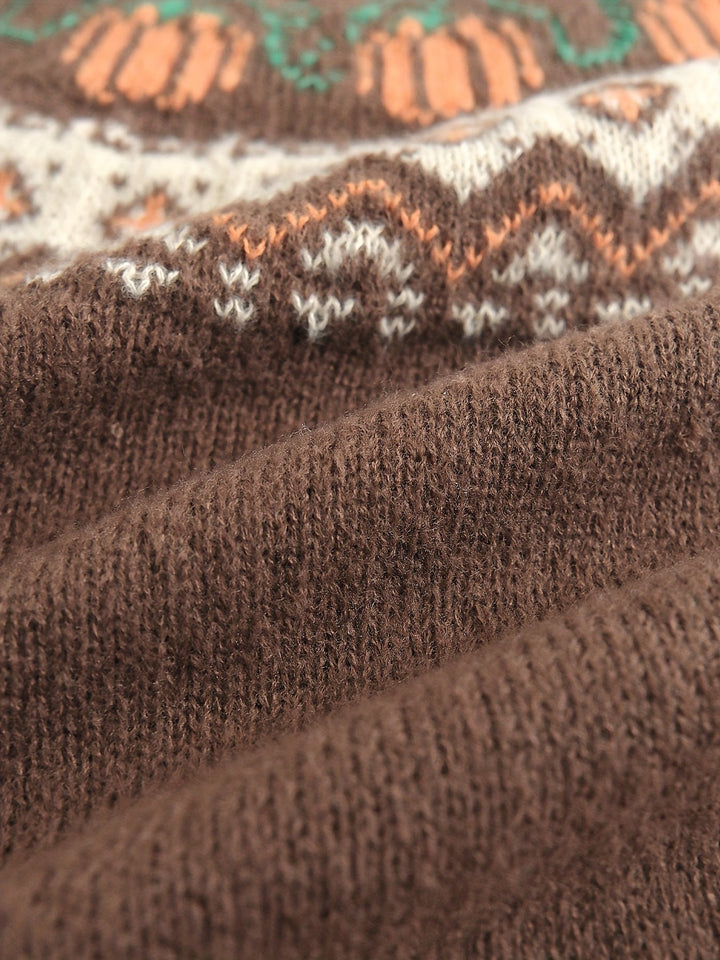 Levoire | Pull En Tricot À Col Rond Kürbis