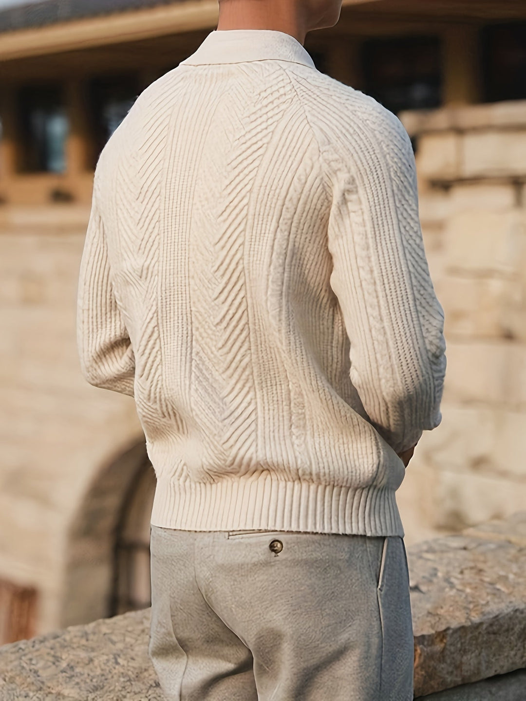 Levoire | Pullover De Golf Tricoté Rétro
