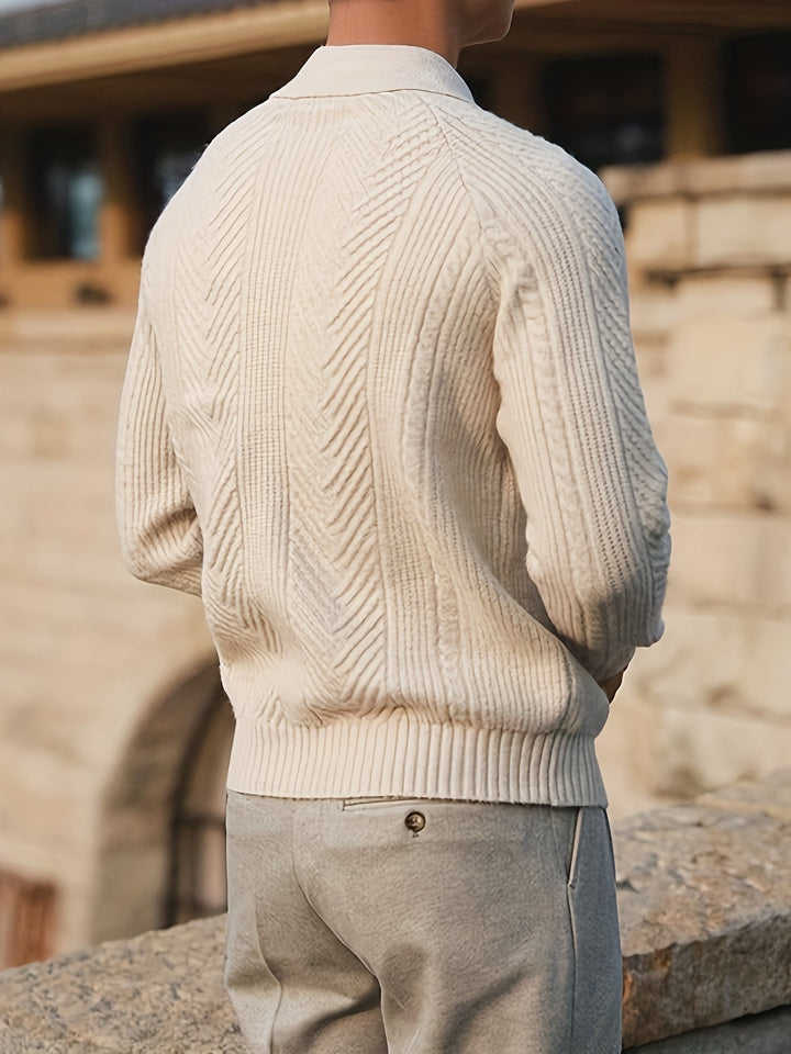 Levoire | Pullover De Golf Tricoté Rétro