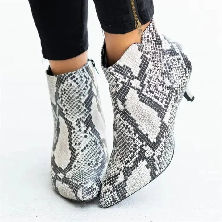 Levoire | Chic Bottine Avec Bout Pointu Et Talon Étroit Motif de larmes