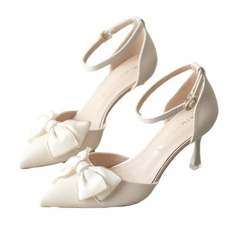 Levoire | Chaussures à talons pour femmes avec lacets et talon haut