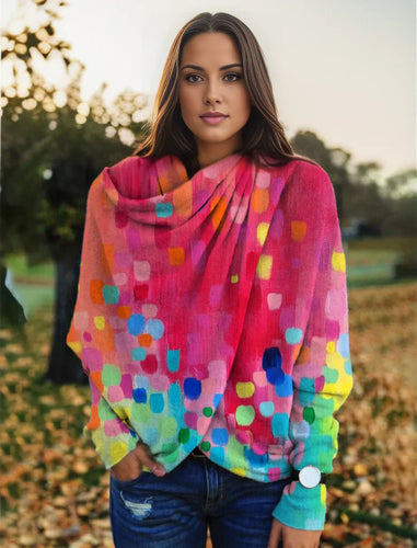 Levoire | Élégant Boho Long Manches Écharpe Top