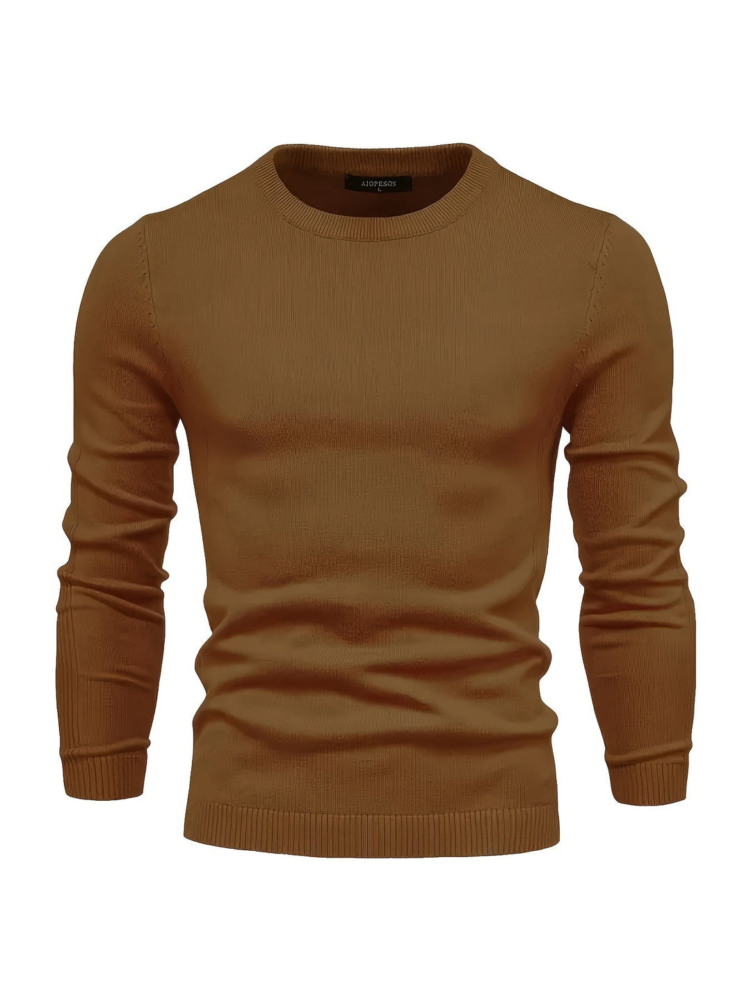 Levoire | Chaud Et Flexible Pull Pour Hommes Marron foncé
