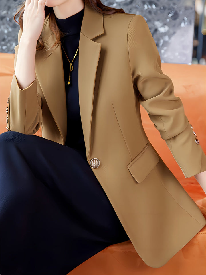 Levoire | Blazer Élégant Avec Col Et Bouton