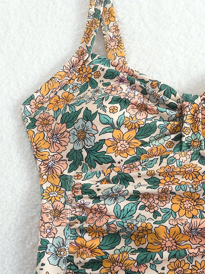 Levoire | Imprimé Floral Maillot De Bain Une Pièce Avec Décolleté En V
