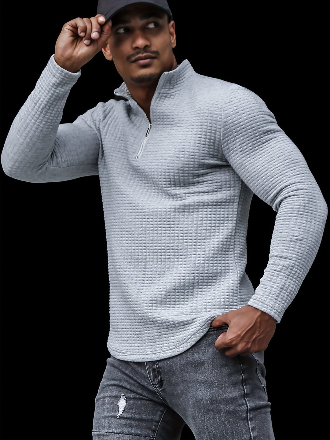 Levoire | Pull-Over Pour Homme À Demi-Zip Et Col Montant