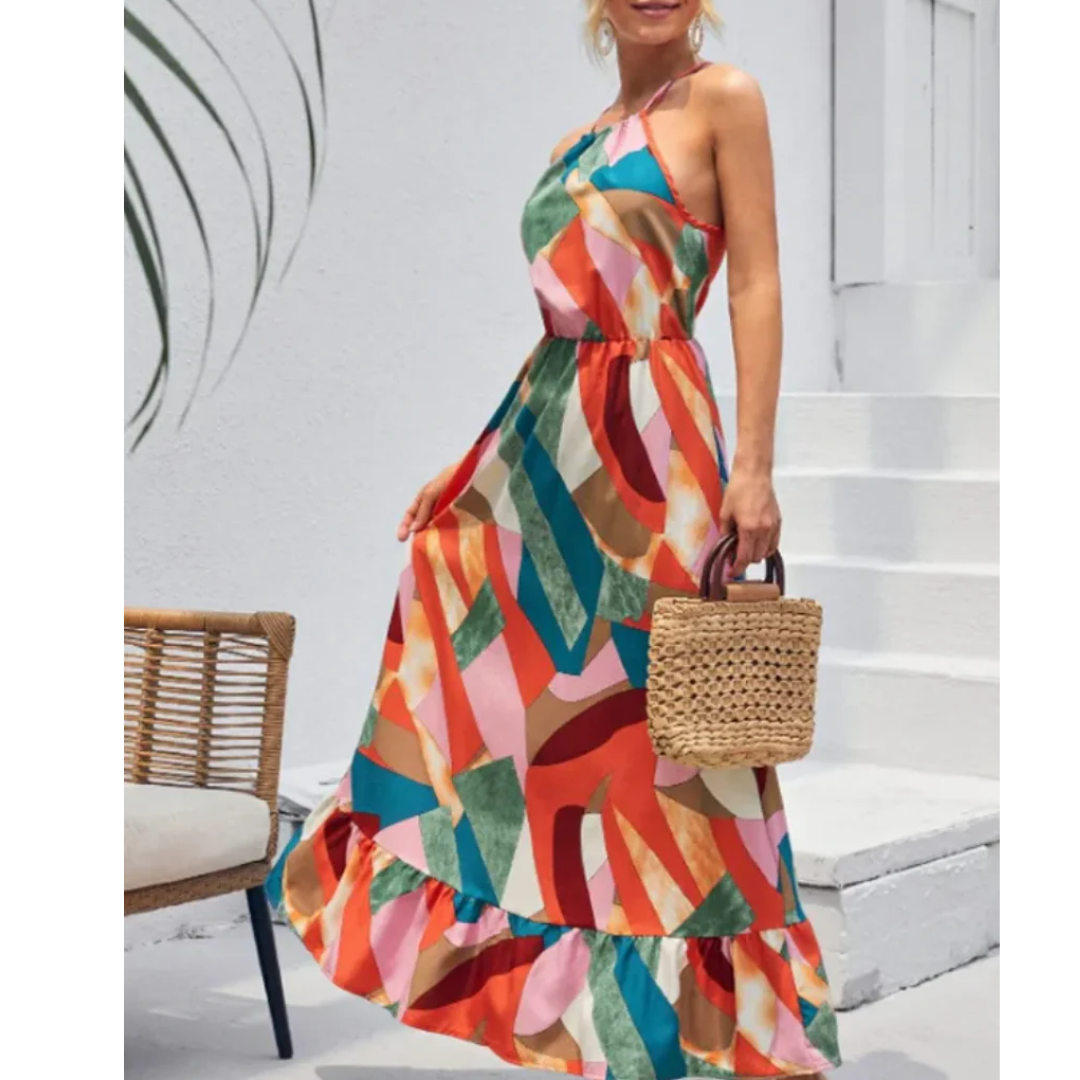 Levoire | Robe Maxi Avec Col Négatif Pour Femmes