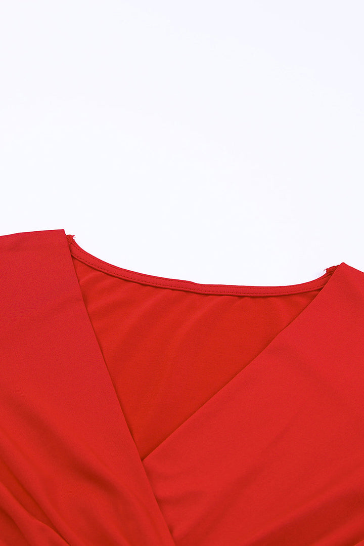 Levoire | Robe Wrap Rouge Tulinen