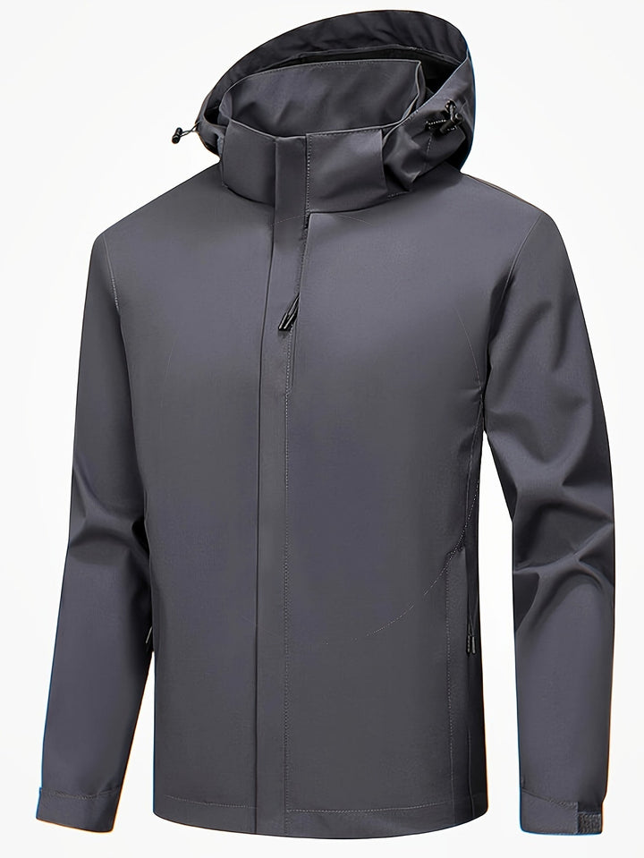 Levoire | Veste Homme Imperméable Et Coupe-Vent Avec Capuche gris