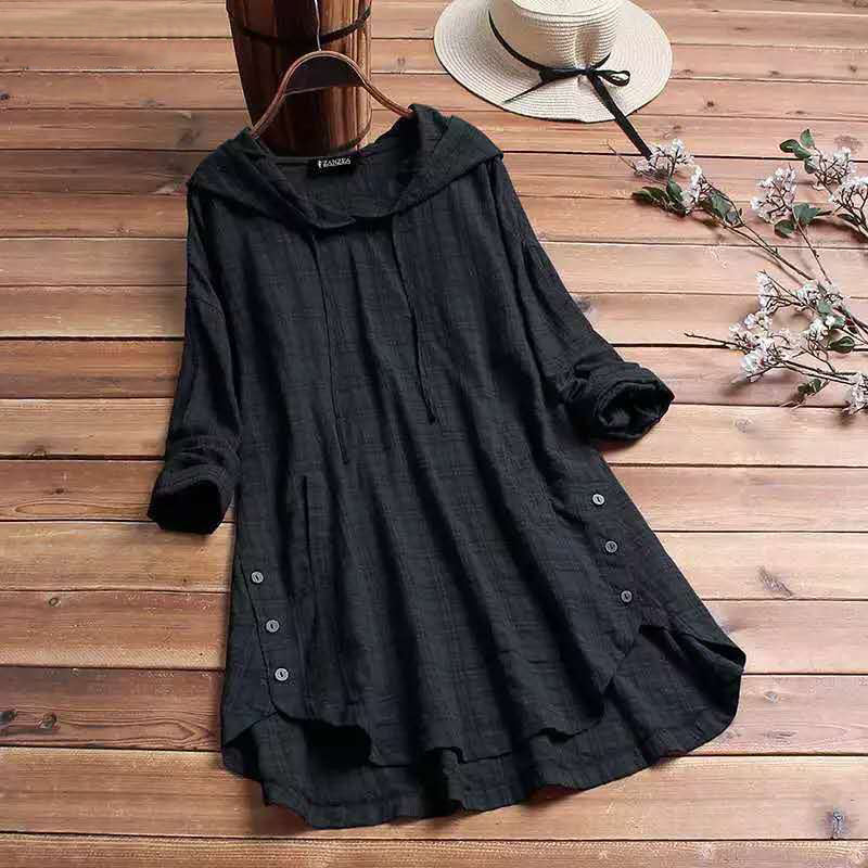 Levoire | Ternet Blouse Avec Capuche - Style Quotidien Convivial Noir