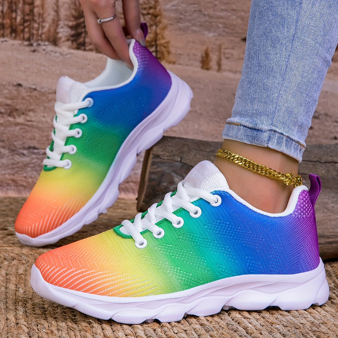 Levoire | Respirant Tricoté Femme Baskets Couleur de mélange 40