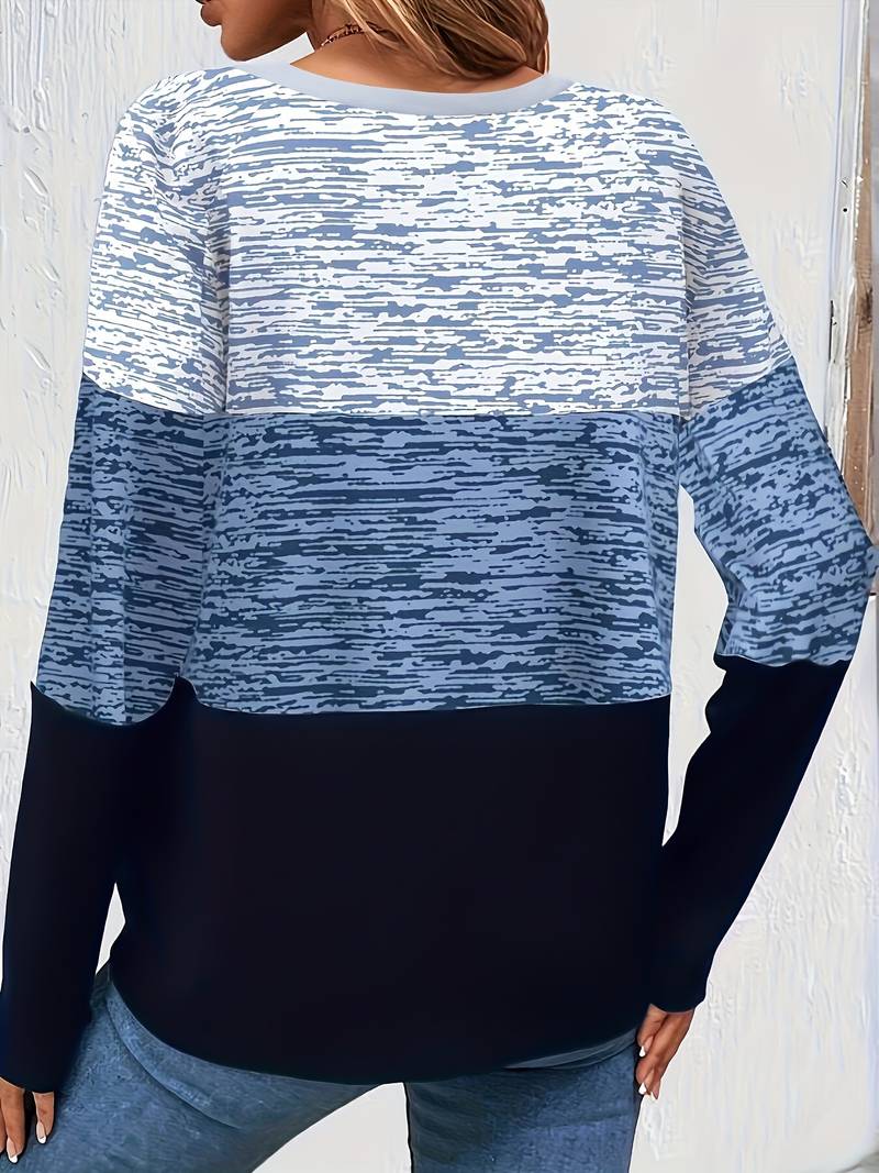 Levoire | T-Shirt À Bloc De Couleur Avec Col Rond Couleur mélangée