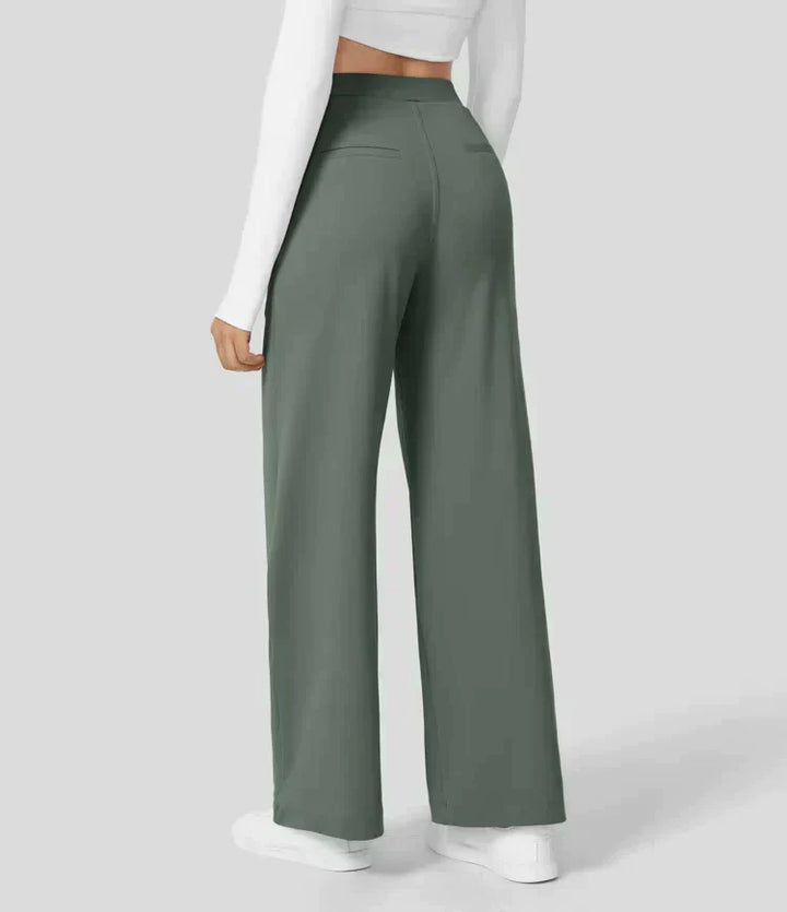 Levoire | Pantalon Palazzo Évasé Taille Haute Pour Femmes