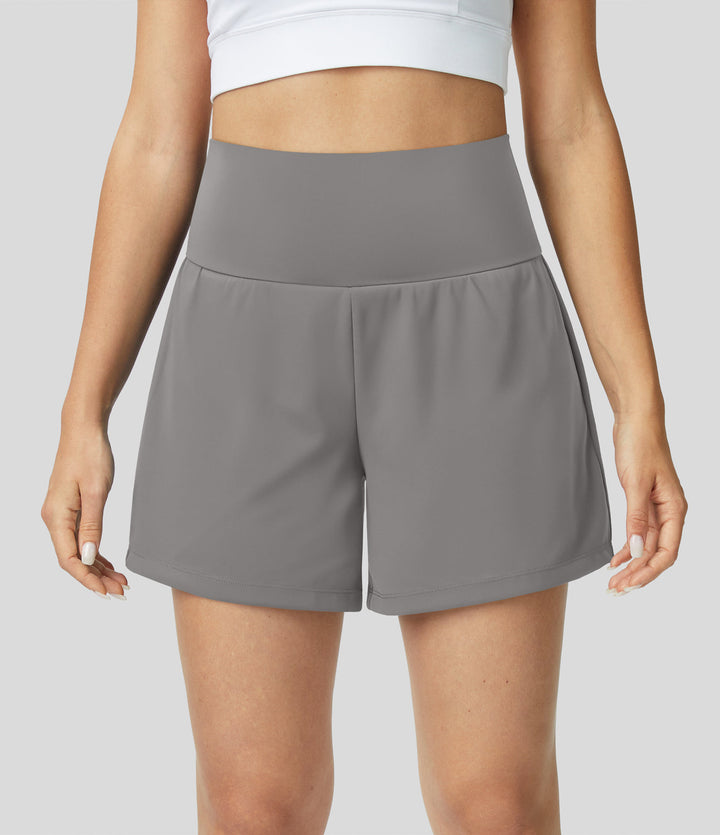 Levoire | Short De Yoga 2-En-1 Taille Haute Grau