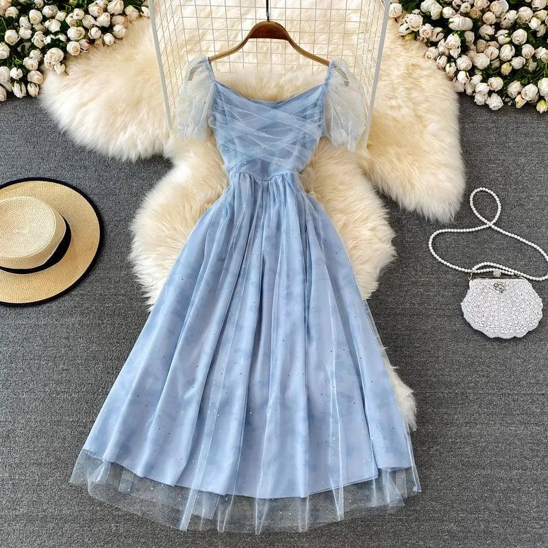 Levoire | Robe Rétro Française Bleue