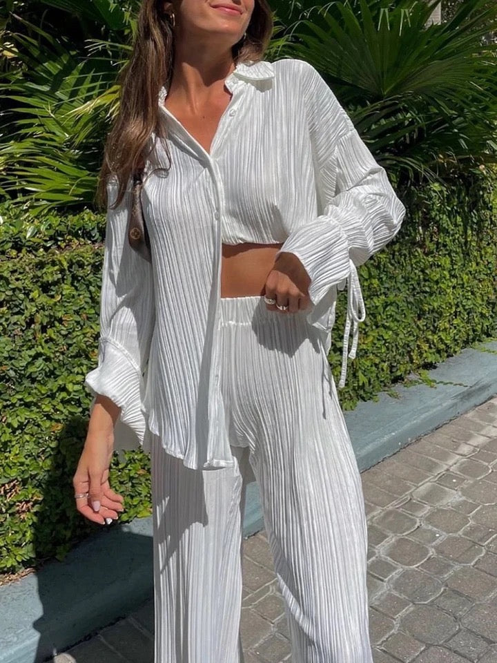 Levoire | Satin Jumble De Chemise De Pantalon