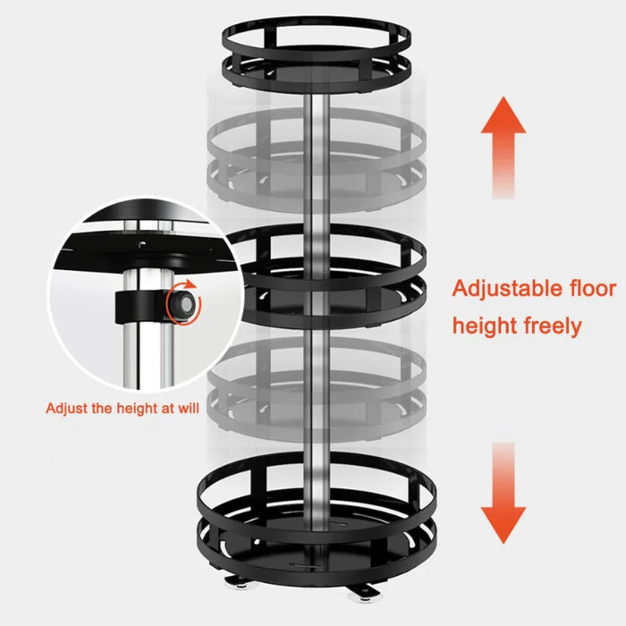 Levoire | Étagère de rangement pivotante à 360°