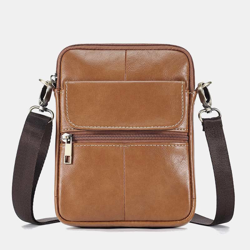 Levoire | Petit Sac À Bandoulière En Cuir Véritable Pour Hommes