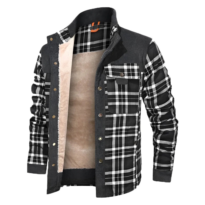 Levoire | Veste À Motifs Pour Hommes Noir Blanc