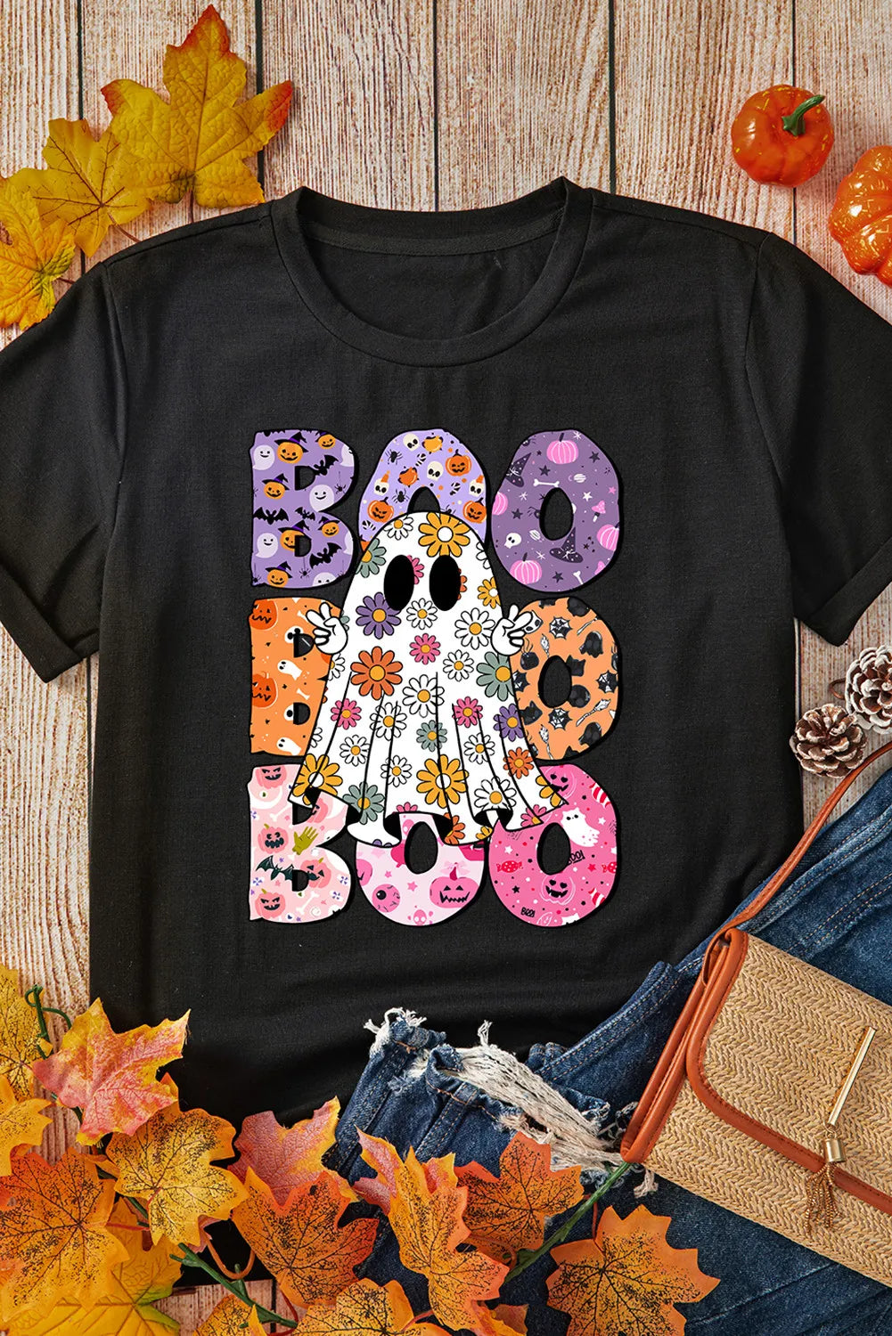 Levoire | BOO Gespenster Graphique Col Rond T-shirt à Manches Courtes