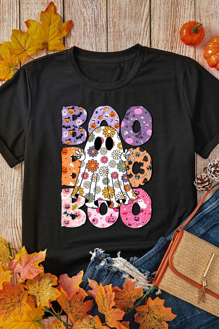 Levoire | BOO Gespenster Graphique Col Rond T-shirt à Manches Courtes