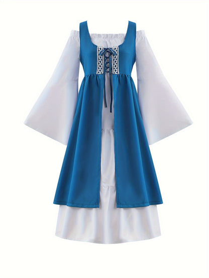 Levoire | Robe corset classique pour femme Paon bleu