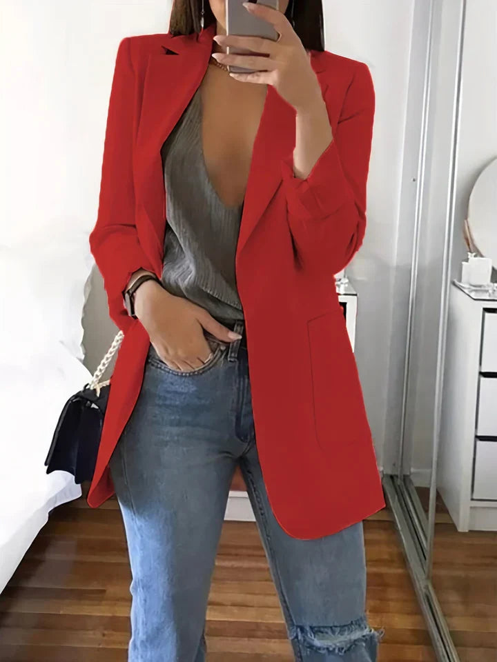 Levoire | Blazer Lyra En Grande Taille Rot