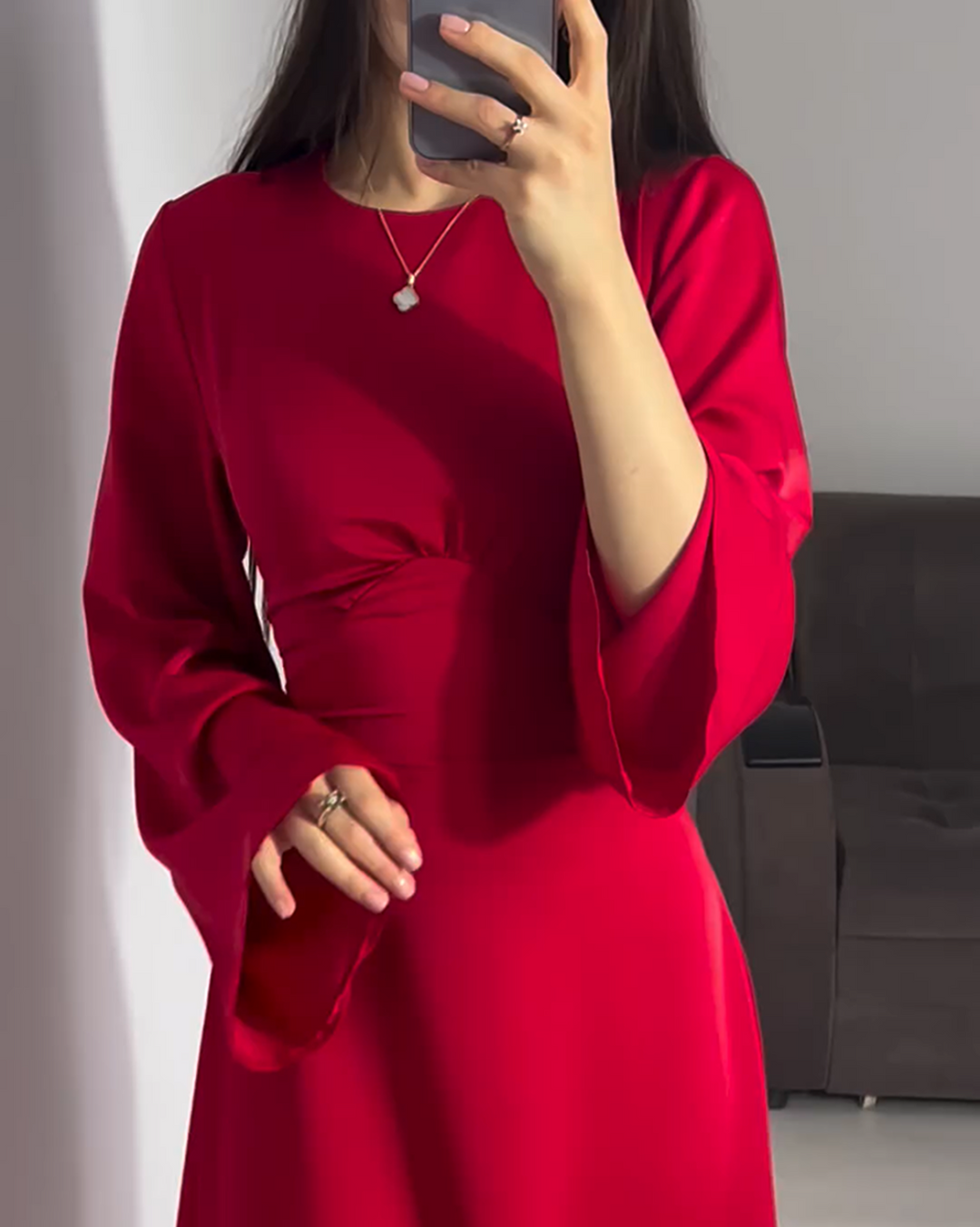 Levoire | Robe de soirée élégante avec corset Rot