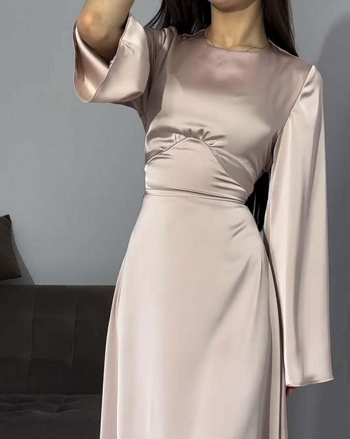 Levoire | Robe de soirée élégante avec corset Beige