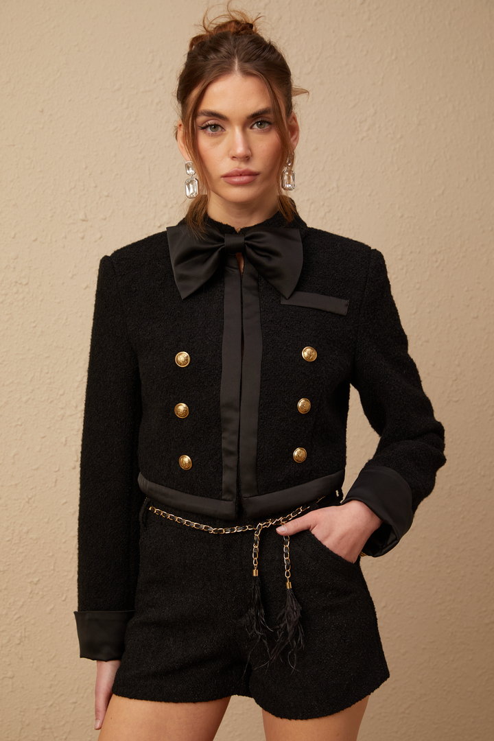 Levoire | Veste En Tweed Noire