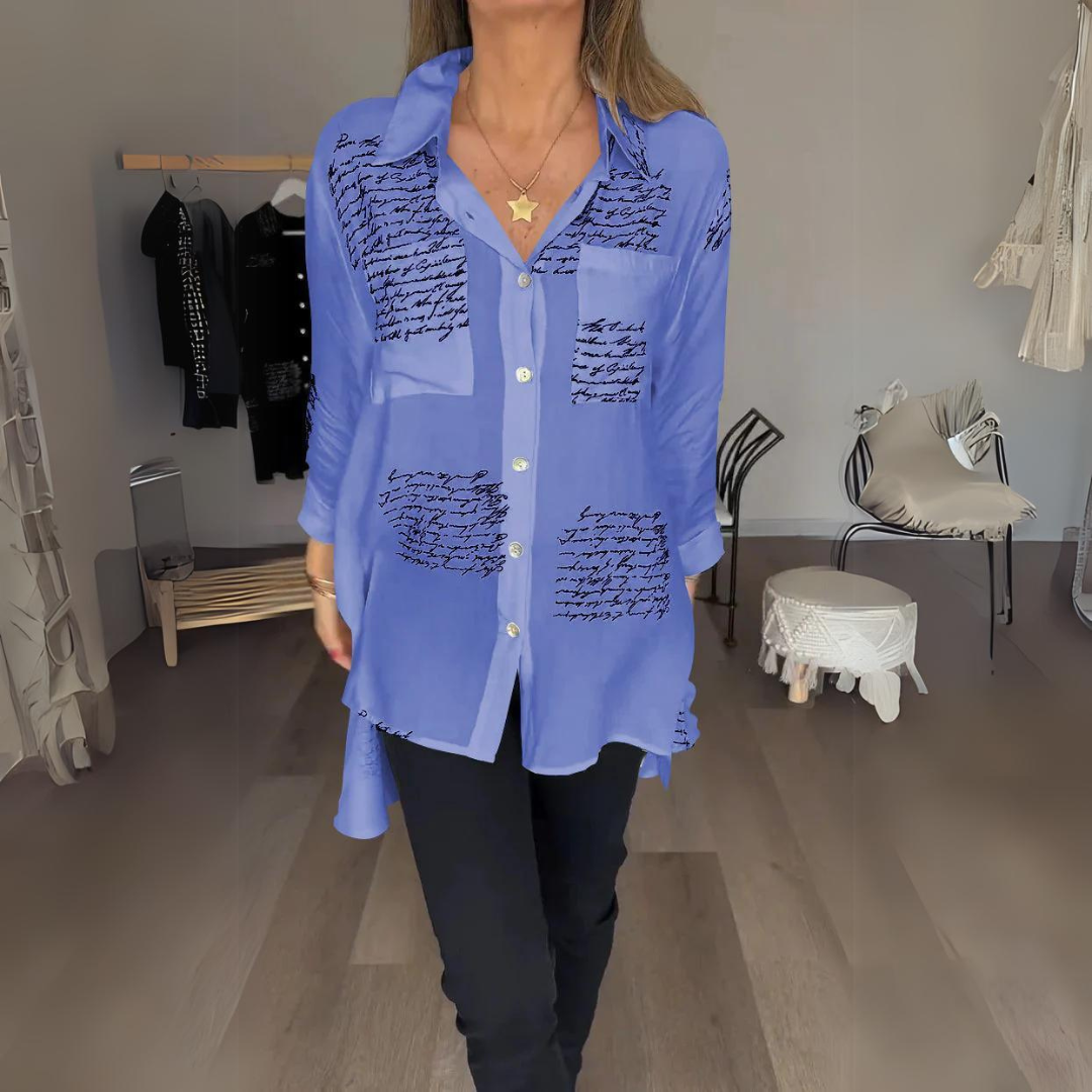 Levoire | Chemise Boutonnée Moderne Pour - Femmes - Manches Longues Violet