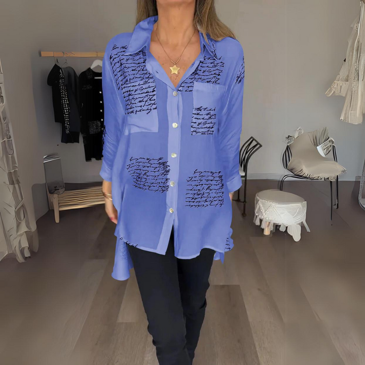 Levoire | Chemise Boutonnée Moderne Pour - Femmes - Manches Longues Violet