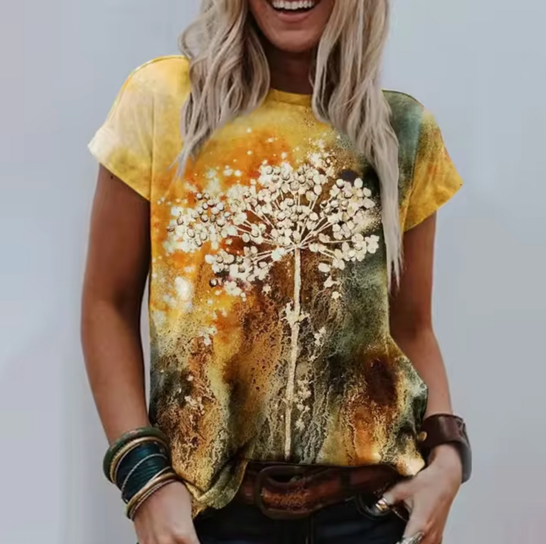 Levoire | T-Shirts Avec Impression 3D Jaune – Pissenlit