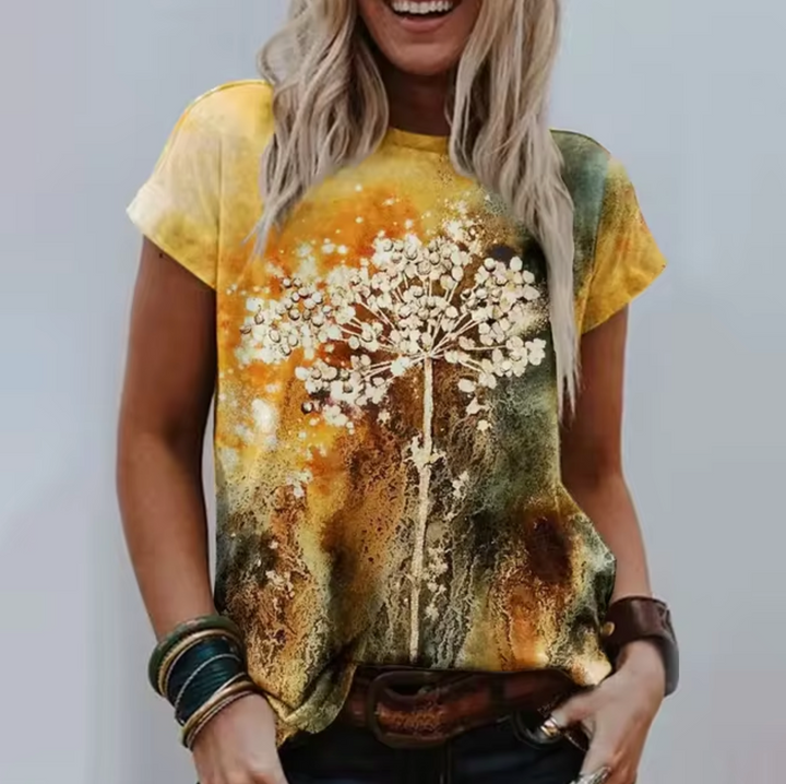 Levoire | T-Shirts Avec Impression 3D Jaune – Pissenlit