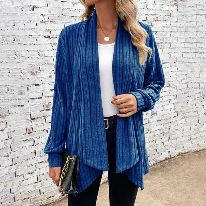 Levoire | Veste En Tricot Décontractée Pour Femmes Bleu