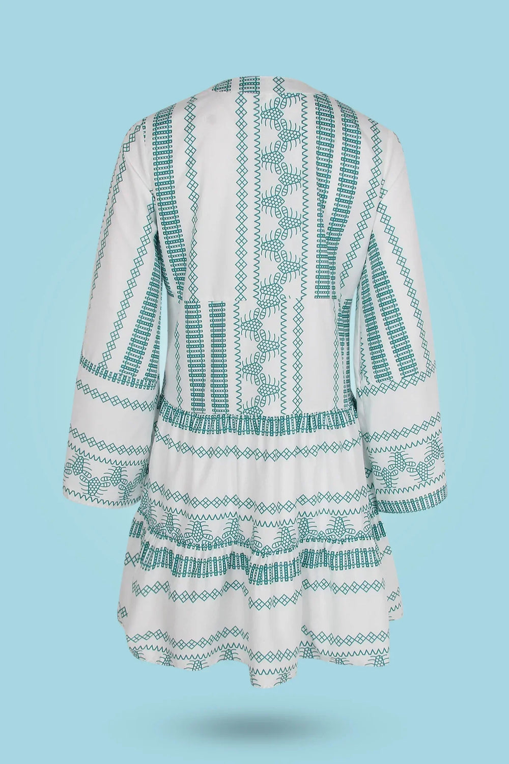 Levoire | V Neck Dress With Short Sleeves
