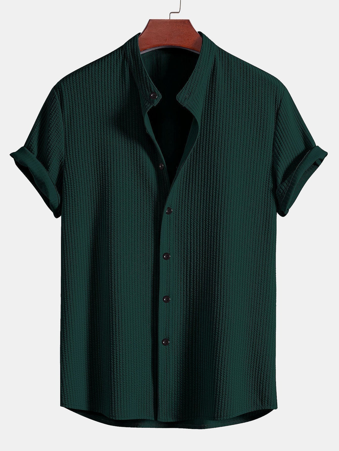 Levoire | Blouse Courte Côtelée Coupe Muscle Vert