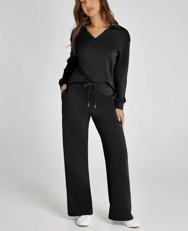 Levoire | Femmes Ensemble Deux Pièces Confortable & Tendance Apparence Pour Femmes Noir